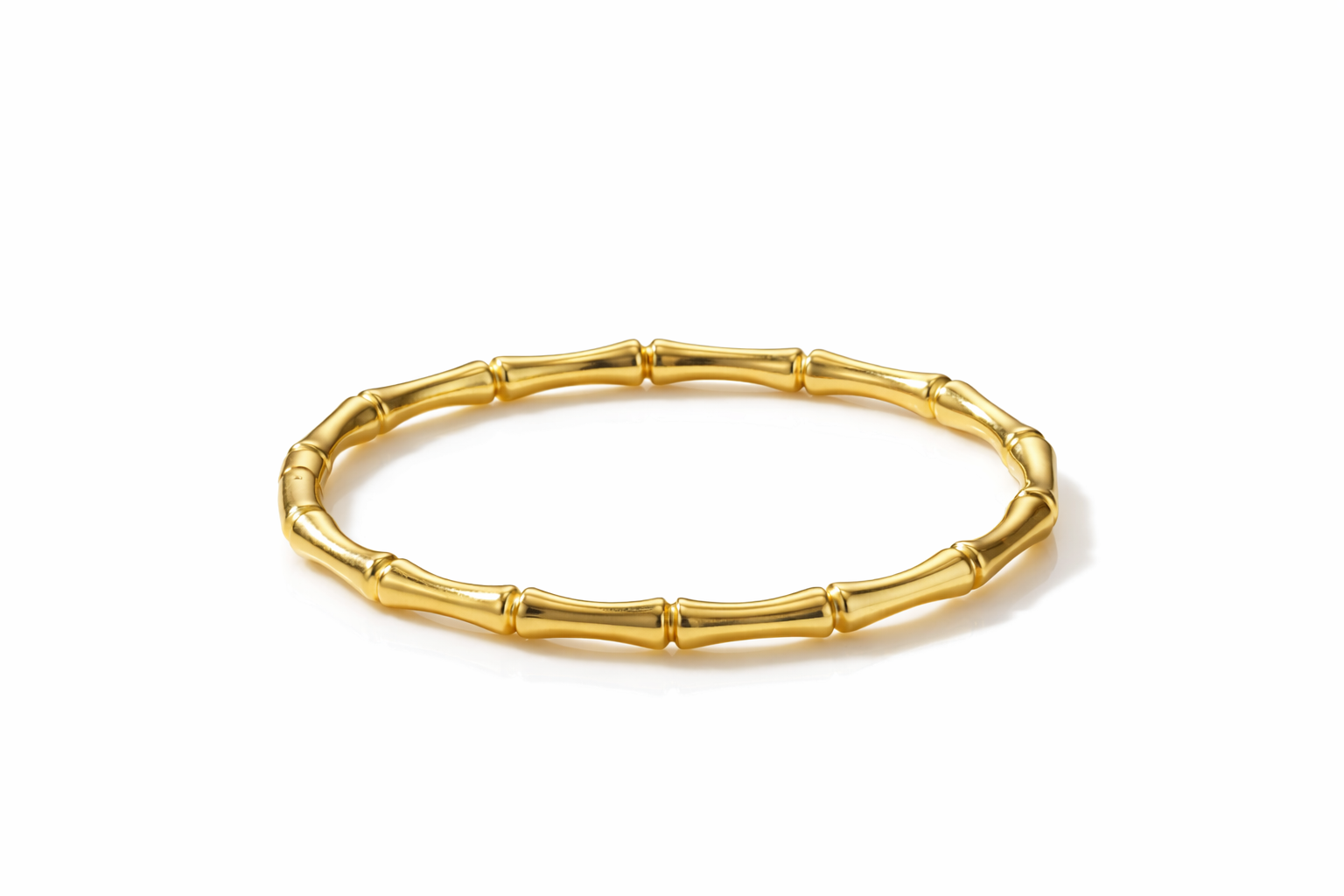 Sienna Bamboo Gold Cuff Bracelet