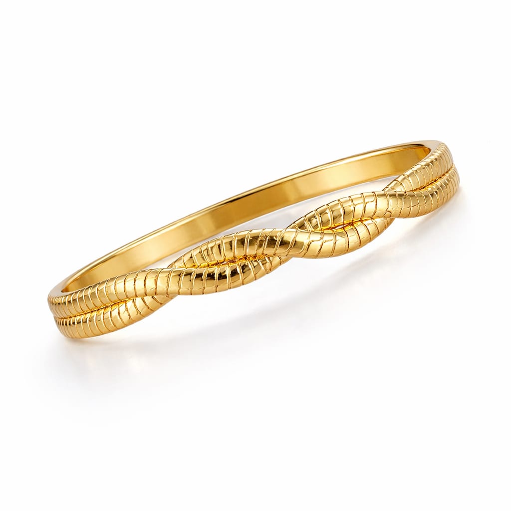 Serpentina Twist Gold Cuff