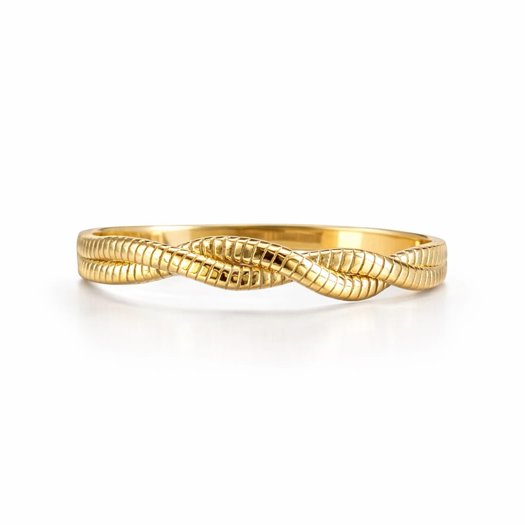 Serpentina Twist Gold Cuff