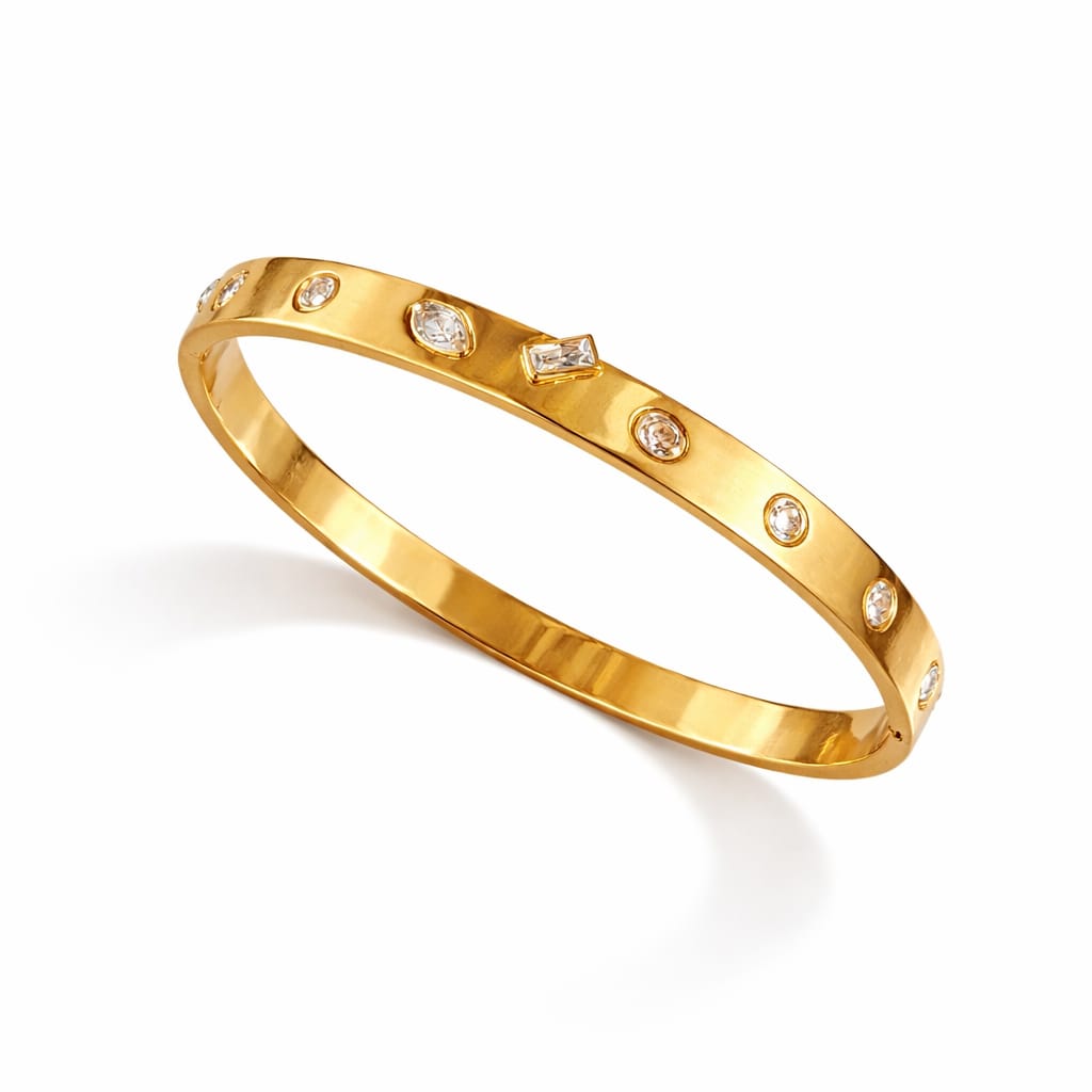 Stellar Dot Gold Cuff