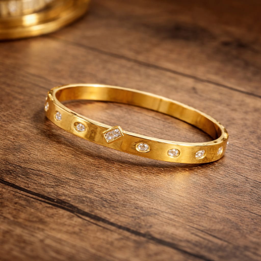 Stellar Dot Gold Cuff