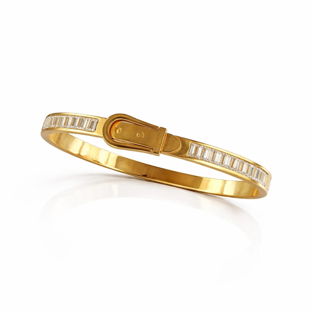 Buckle Luxe Gold Cuff