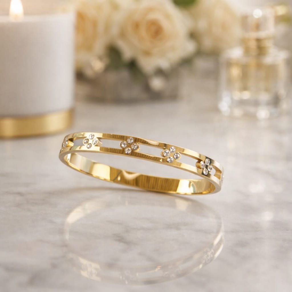 Flora Spark Gold Cuff