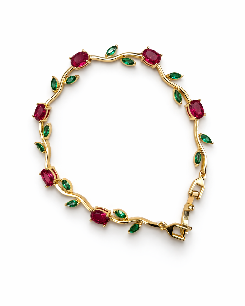 Verdant Vine Gold Bracelet