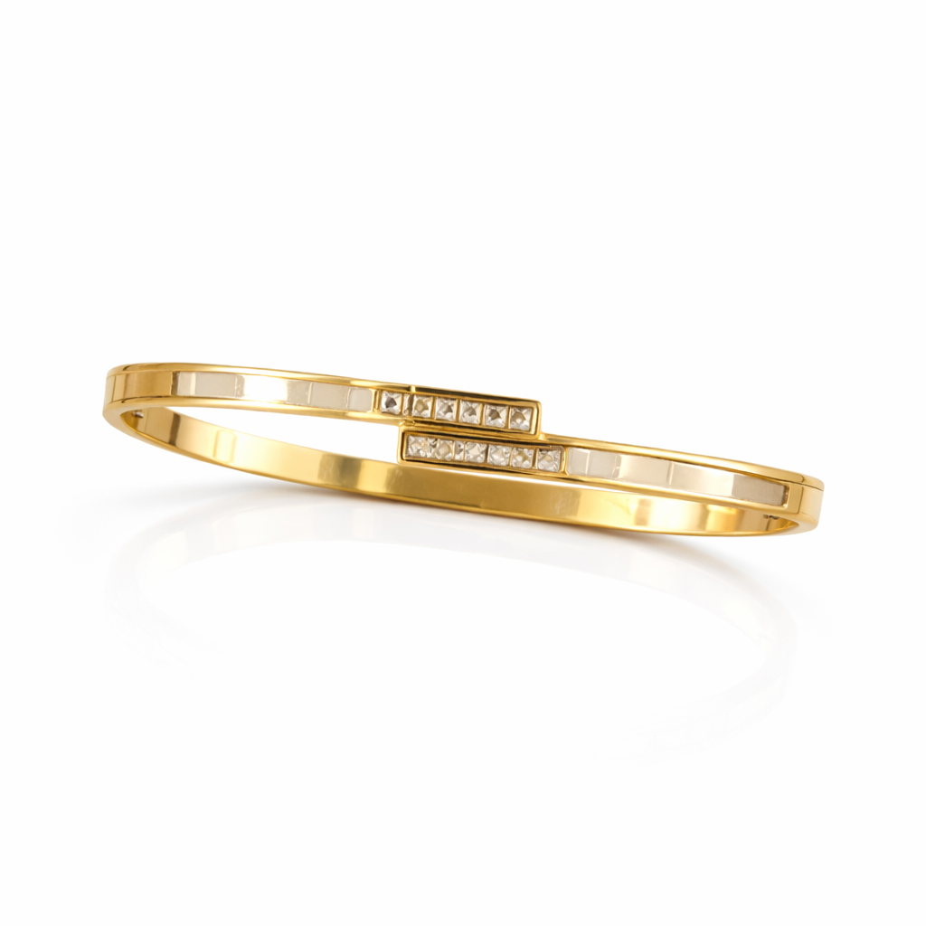 Lumière Dual Bar Crystal Cuff