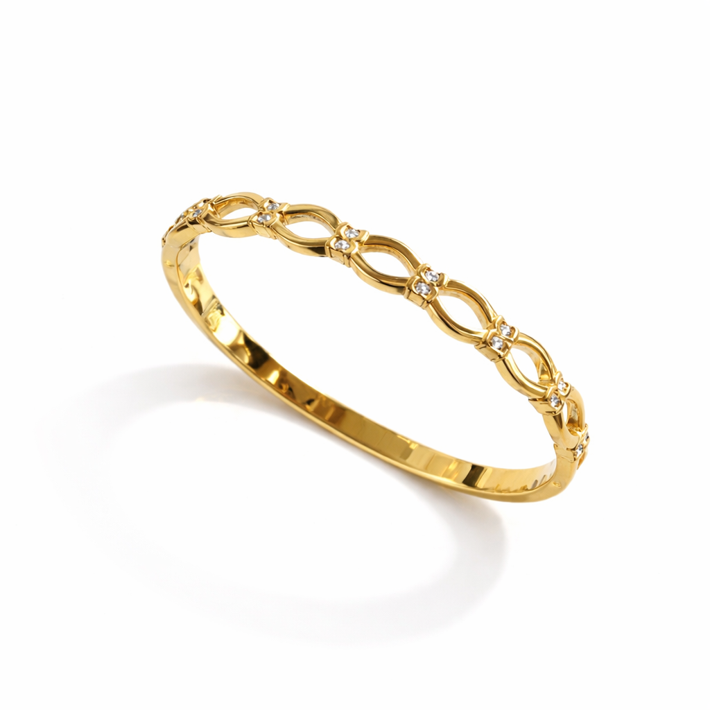 GeoLink Gold Cuff Bracelet